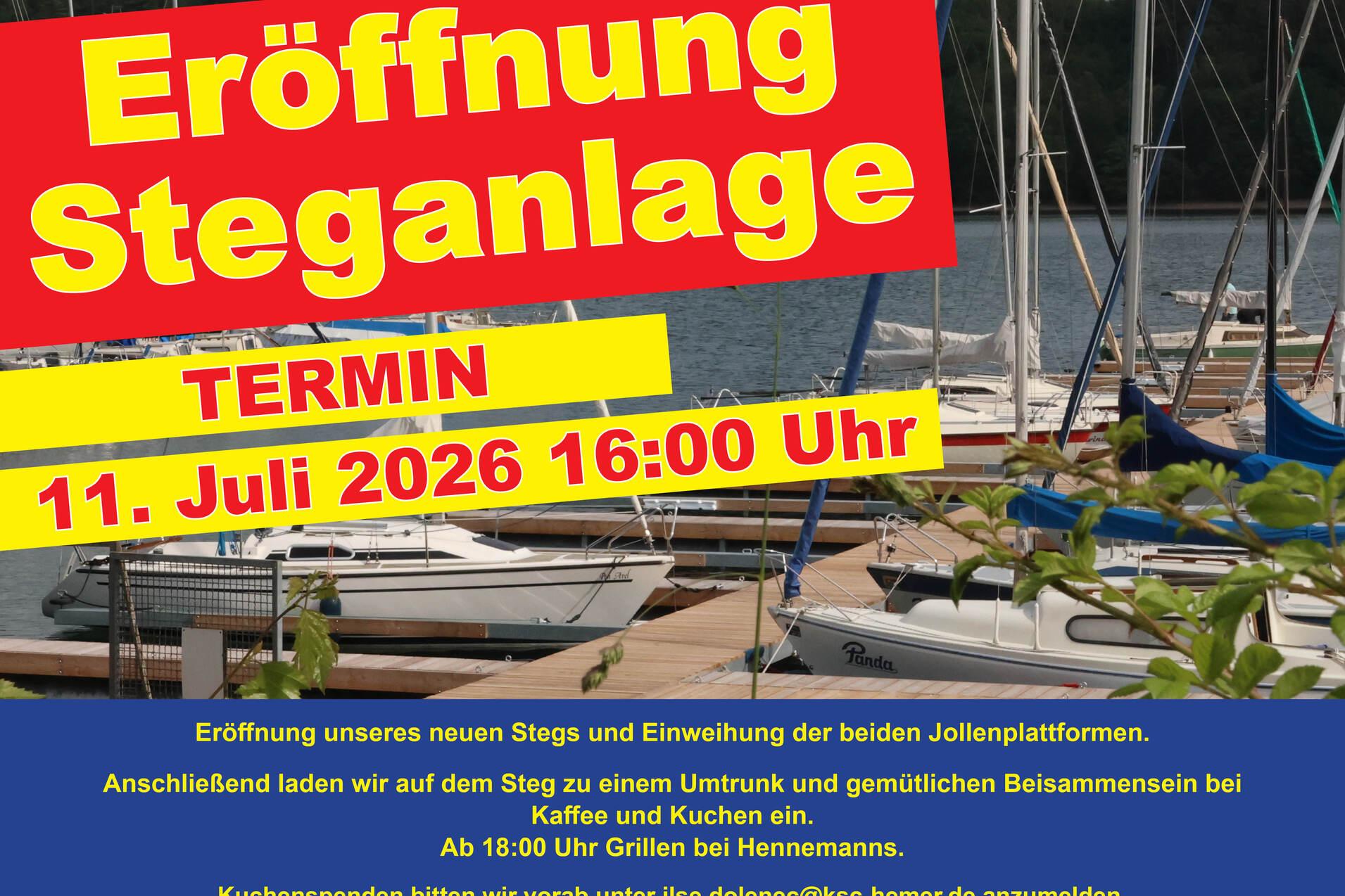 Eröffnung Steganlage